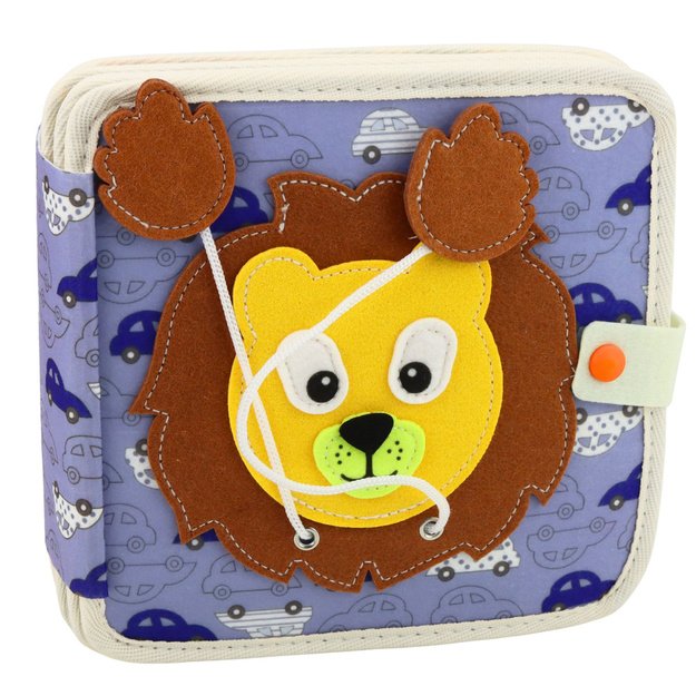 3D Felt Jungle Lion Sensory Educational Book 4