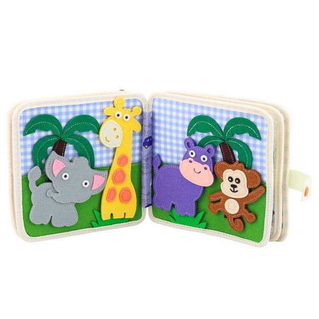 3D Felt Jungle Lion Sensory Educational Book 2