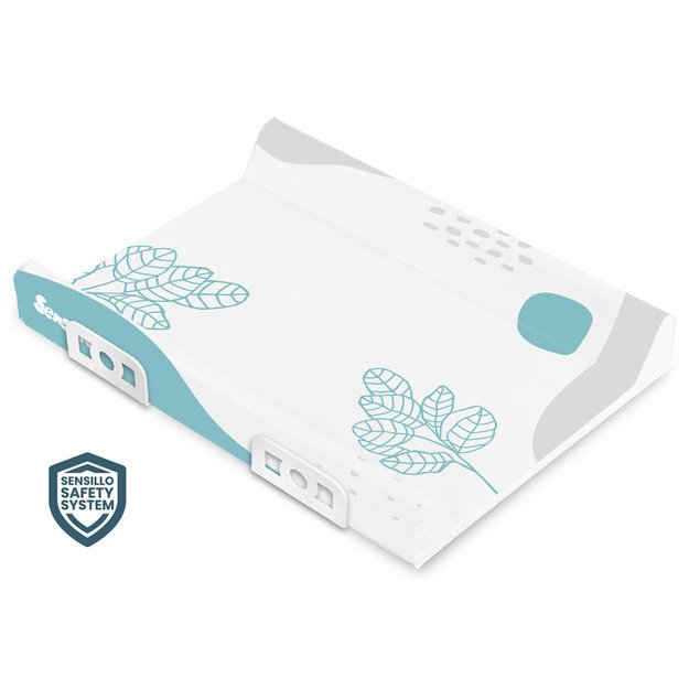 Stiffened Changing Pad with Safety System– Pet - boho blue 70 cm