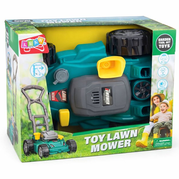 Children s Garden Lawn Mower Pusher Lights Sounds Green 5