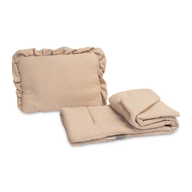 MUSLINO VEŽIMĖLIO KOMPLEKTAS - SMĖLIO SPALVOS