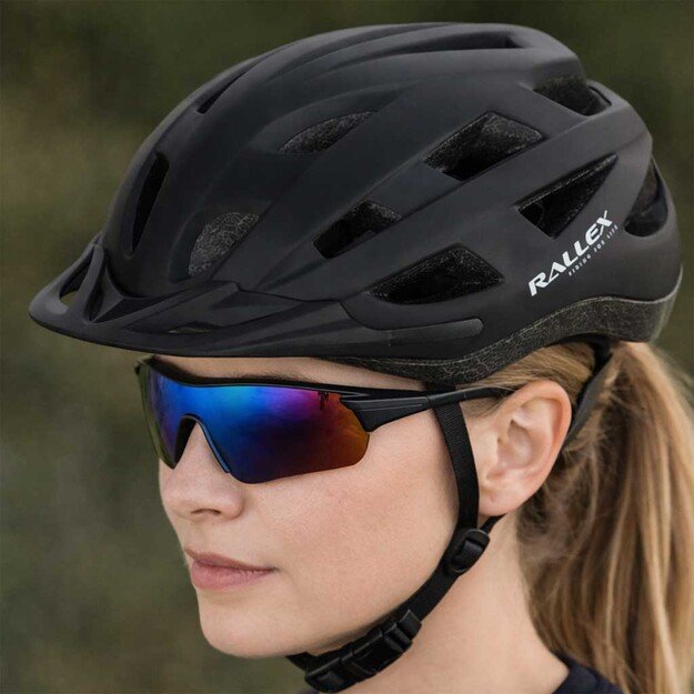 RALLEX moteri&scaron;kas dviratininko &scaron;almas vyri&scaron;kas reguliuojamas juodas M 54-58cm 7