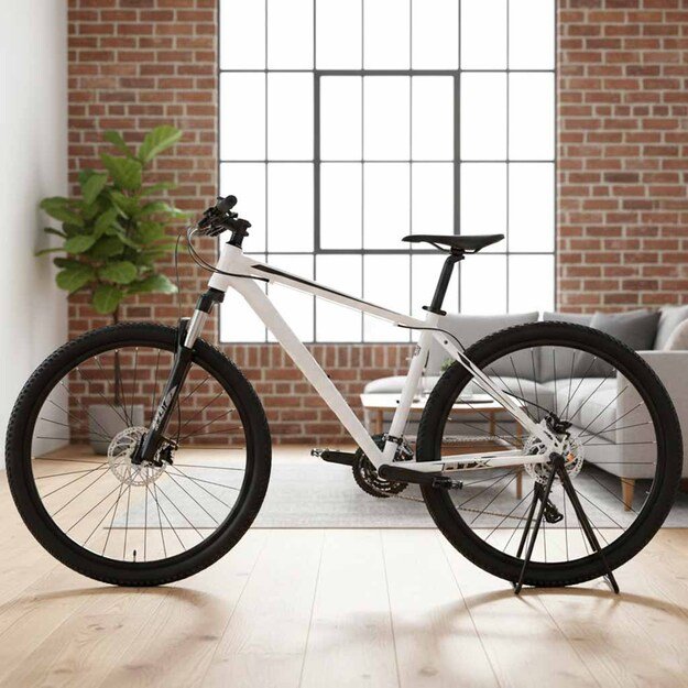 Metalinis sulankstomas tarnybinių dviračių stovas galiniam ratui 5