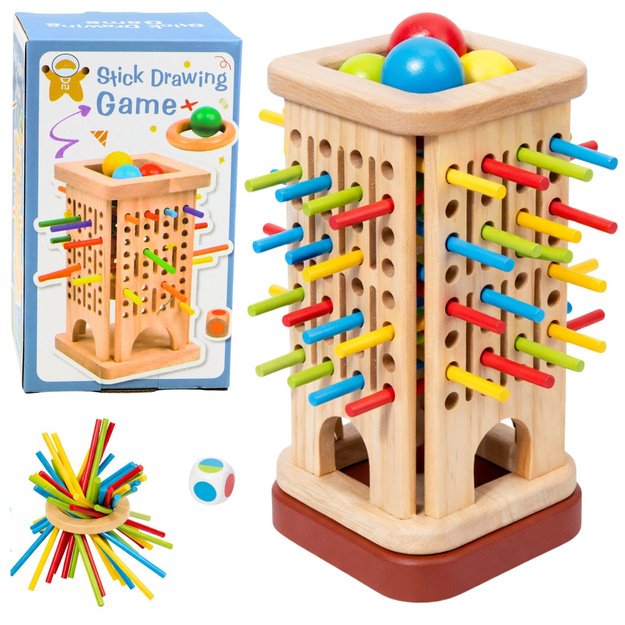 MEDINIS ĮGŪDŽIŲ BOKŠTAS – LAZDOS IR KAMUOLIAI