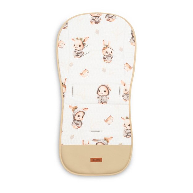 MUSLINO ĮDĖKLAS VEŽIMĖLIUI - SMĖLIO SPALVOS ZUIKIS