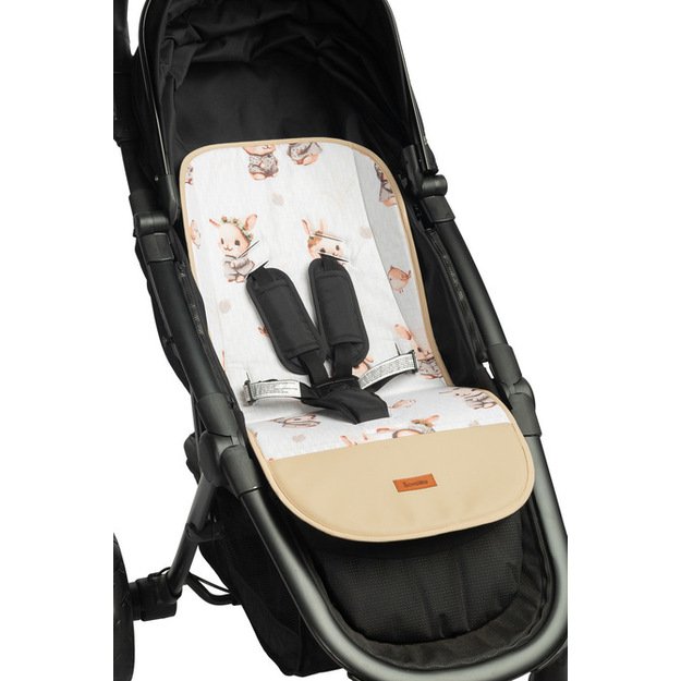 MUSLINO ĮDĖKLAS VEŽIMĖLIUI - SMĖLIO SPALVOS ZUIKIS 2