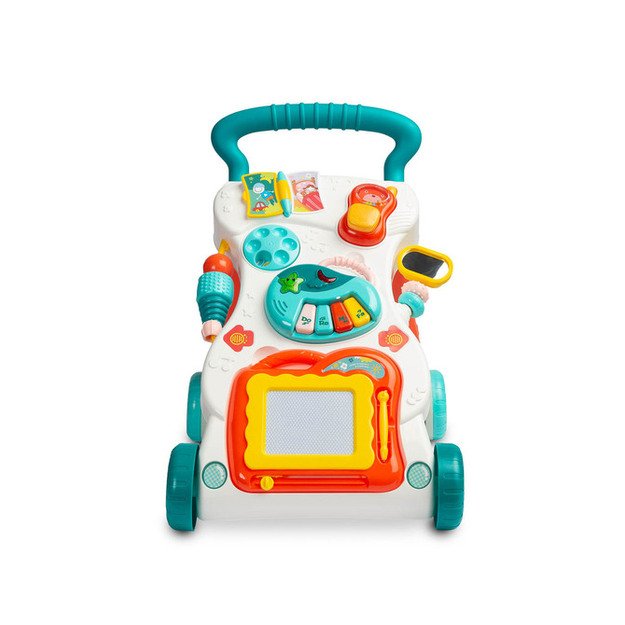 EDUCATIONAL TOY - MUSICAL PUSHER TURQUOISE