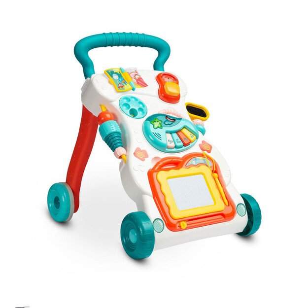 EDUCATIONAL TOY - MUSICAL PUSHER TURQUOISE