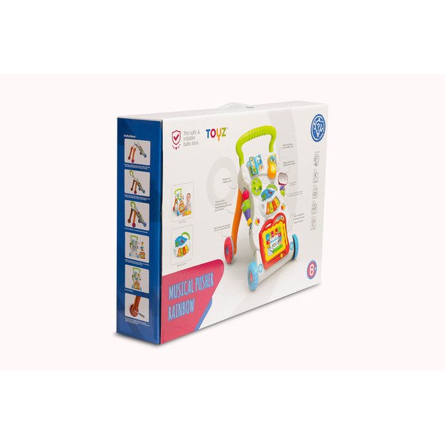 EDUCATIONAL TOY - MUSICAL PUSHER TURQUOISE