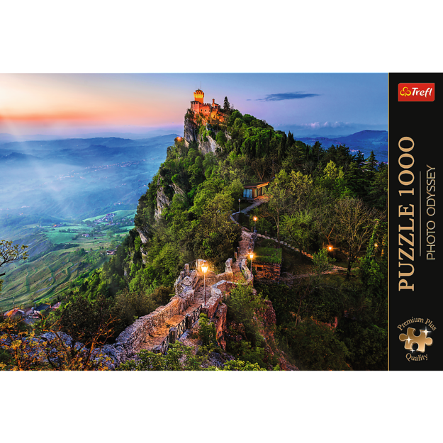 Puzzle -  1000 Premium Plus  - Photo Odyssey: Cesta Tower, San Marino Trefl 10822