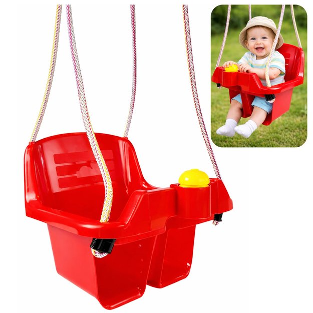 Raudonos sūpynės vaikams 5237