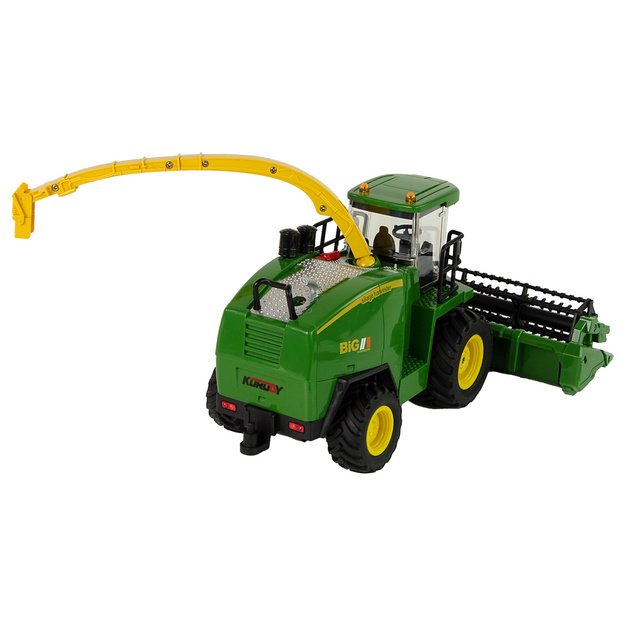 Žalias nuotolinio valdymo kombainas 1:24