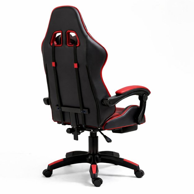 „LEAN“ ŽAIDIMŲ KĖDĖ, JUODA IR RAUDONA