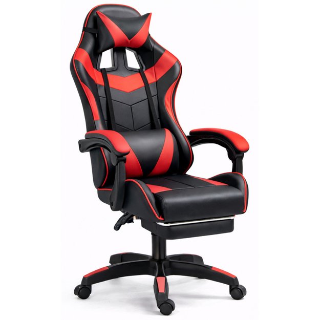 „LEAN“ ŽAIDIMŲ KĖDĖ, JUODA IR RAUDONA