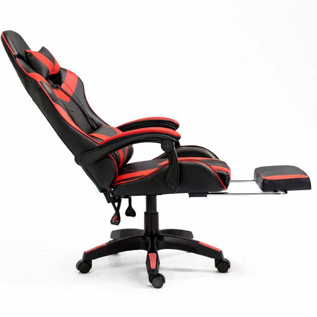 „LEAN“ ŽAIDIMŲ KĖDĖ, JUODA IR RAUDONA