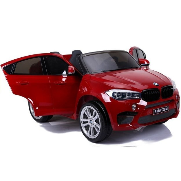 NAUJAS BMW X6M raudonas dažymas - elektrinis pasivažinėjimo automobilis