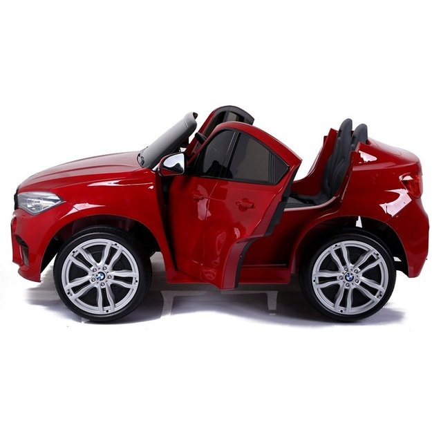 NAUJAS BMW X6M raudonas dažymas - elektrinis pasivažinėjimo automobilis