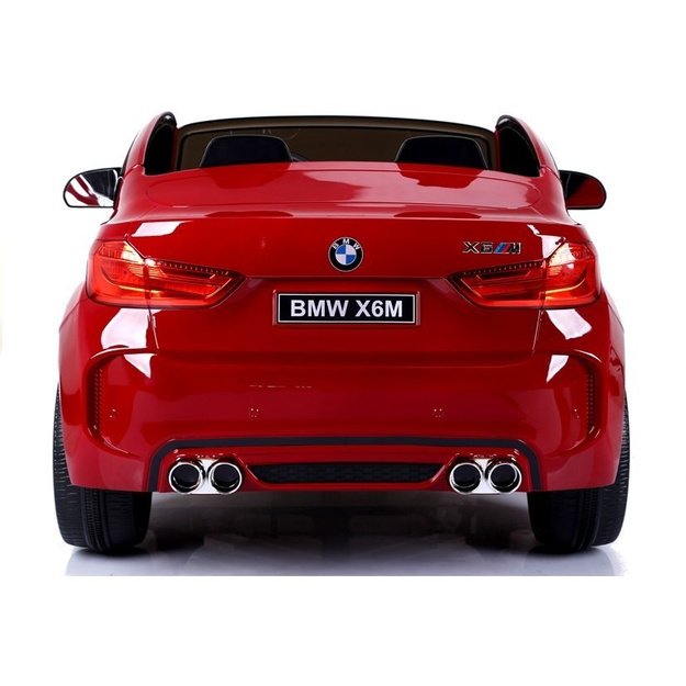 NAUJAS BMW X6M raudonas dažymas - elektrinis pasivažinėjimo automobilis