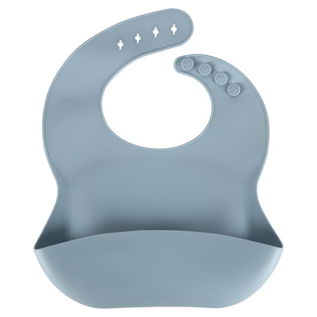 Silikoninių kūdikių indų rinkinys, 8 vnt., mėlynos spalvos