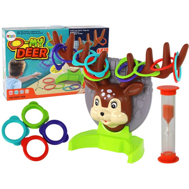 Šeimos arkadinis žaidimas - lanko metimas į elnią