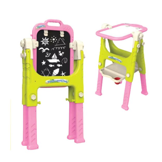 5in1 Educational Board With Chair Multifunctional Accessories Pink 2
