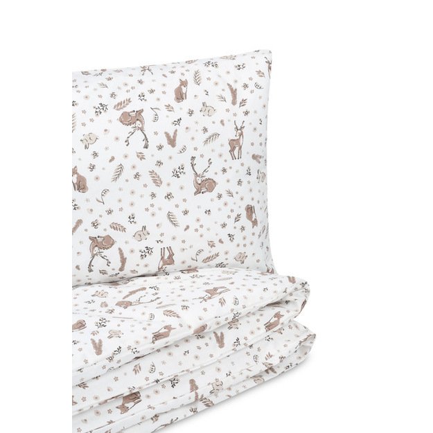 2 PIECE BEDDING COTTON FOREST BEIGE 100X135
