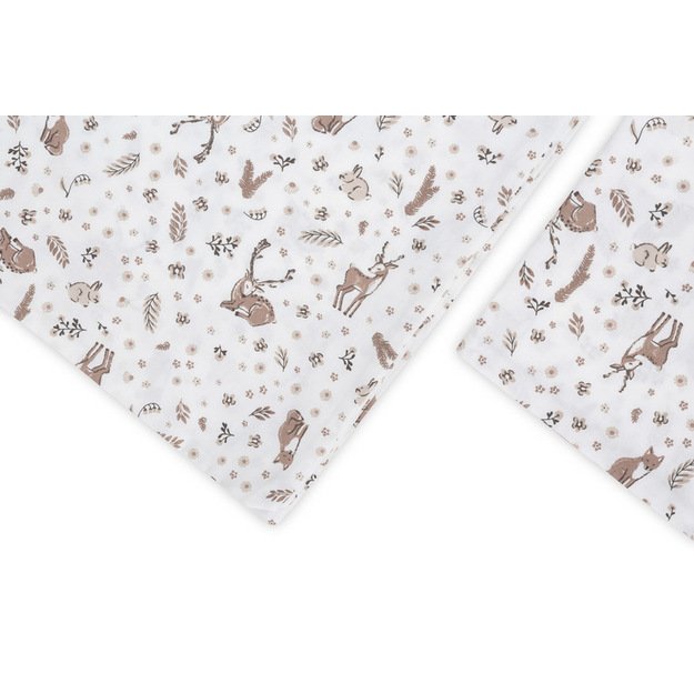 2 PIECE BEDDING COTTON FOREST BEIGE 100X135