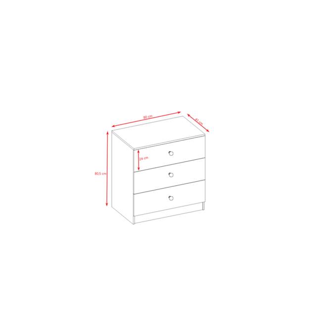 Chest of drawers babydreams white unicorn