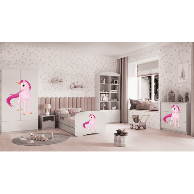 Chest of drawers babydreams white unicorn