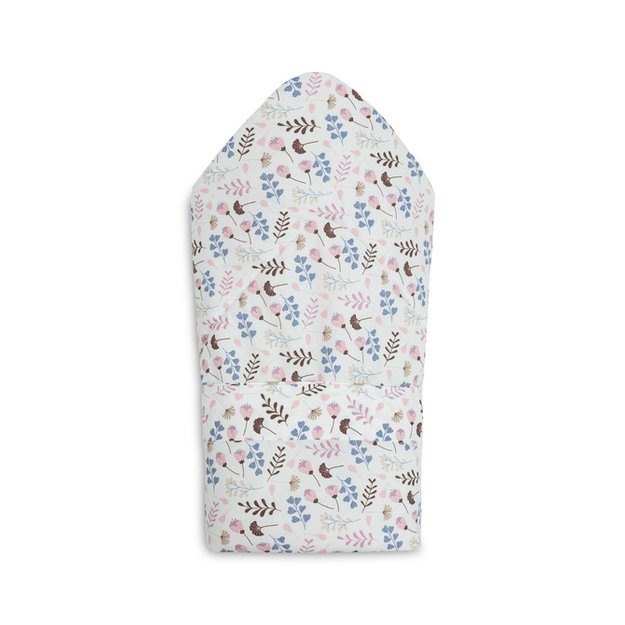 BABY WRAP VELVET TWIGS PINK 75X75