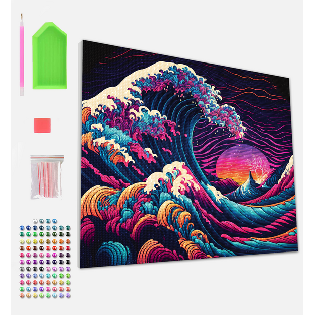 Splat Planet deimantinė dėlionė DIDŽIOJI BANGA 30x40 cm