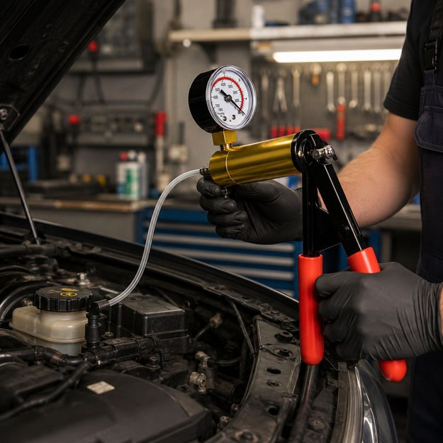 Brake Vacuum Pump with Gauge and Case 120ml