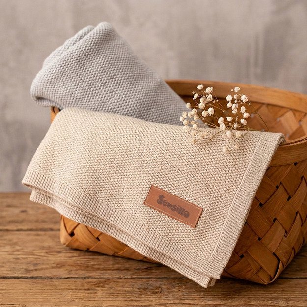 BLANKET BAMBOO 80X100 SILVER