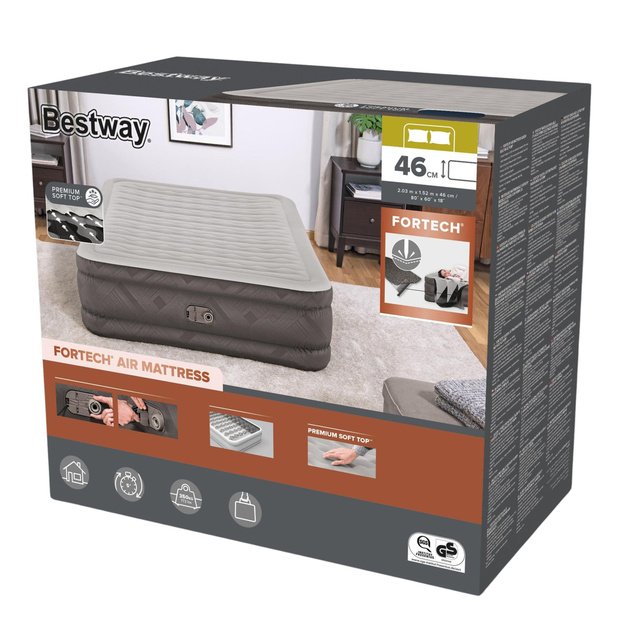 Double Inflatable Mattress With Electric Pump 203x152 cm Bestway 69050