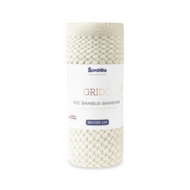 BLANKET GRIDO 80X100 WARM BEIGE