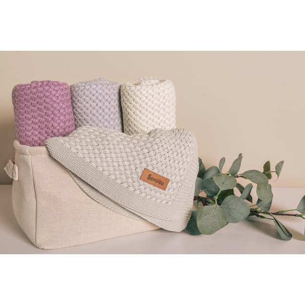 BLANKET GRIDO 80X100 WARM BEIGE
