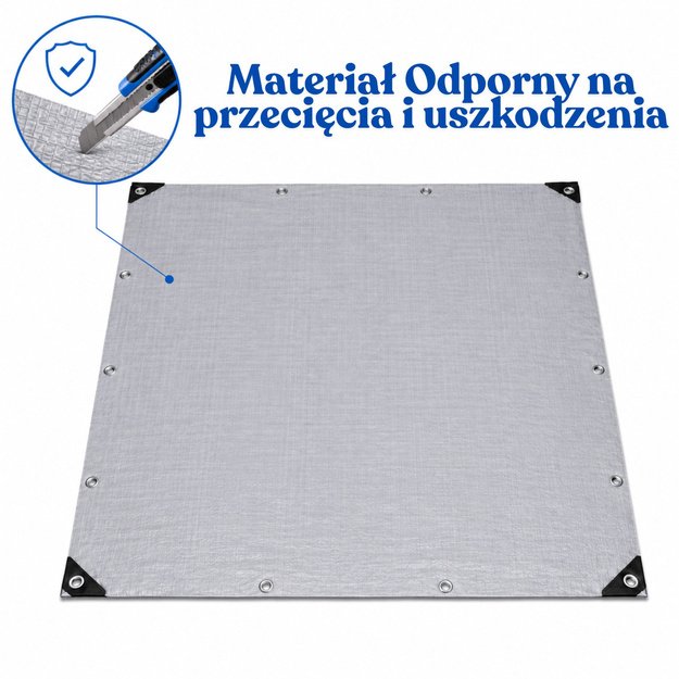 Waterproof Tarpaulin Reinforced Protective Rainproof Foil 300 x 400 cm