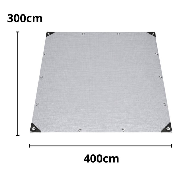 Waterproof Tarpaulin Reinforced Protective Rainproof Foil 300 x 400 cm