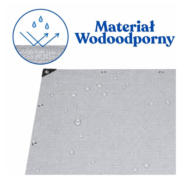 Waterproof Tarpaulin Reinforced Protective Rainproof Foil 300 x 400 cm