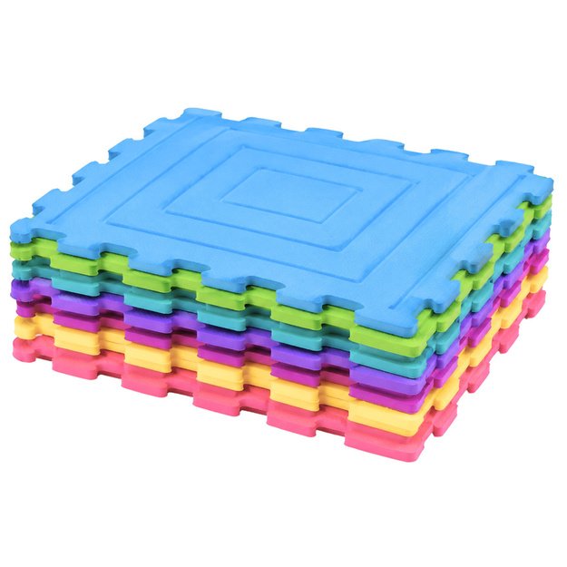 Sensorinis silikoninis dėlionės kilimėlis 25 cm 12 vnt.