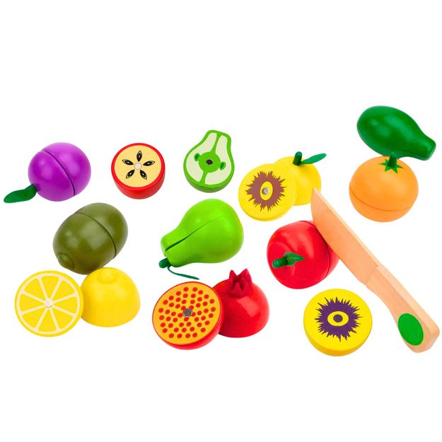 Wooden Fruit Chopping Set Magnetic Safe Knife Board