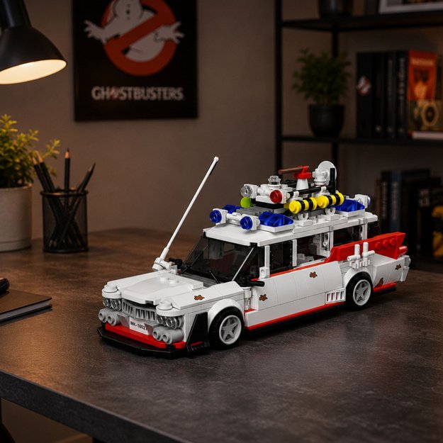 Building Blocks Car Ghost Bus White 631 pcs.