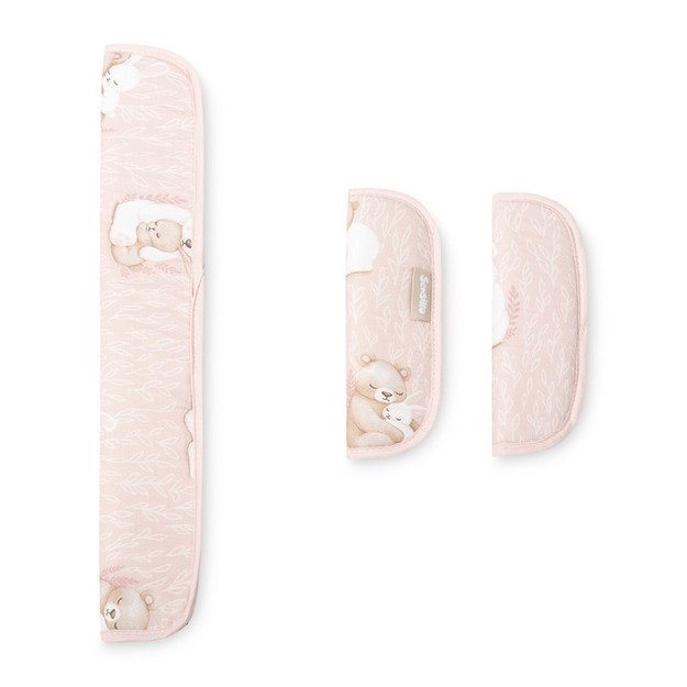 STROLLER INSERT DELUXE MUSLIN BEAR AND RABBIT