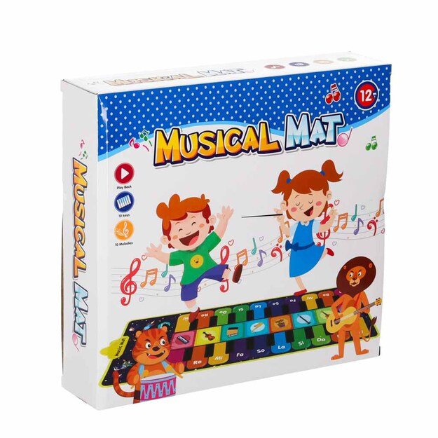 Mata do tańczenia dla dzieci interaktywna muzyczna 8 instrument&oacute;w 10 melodii
