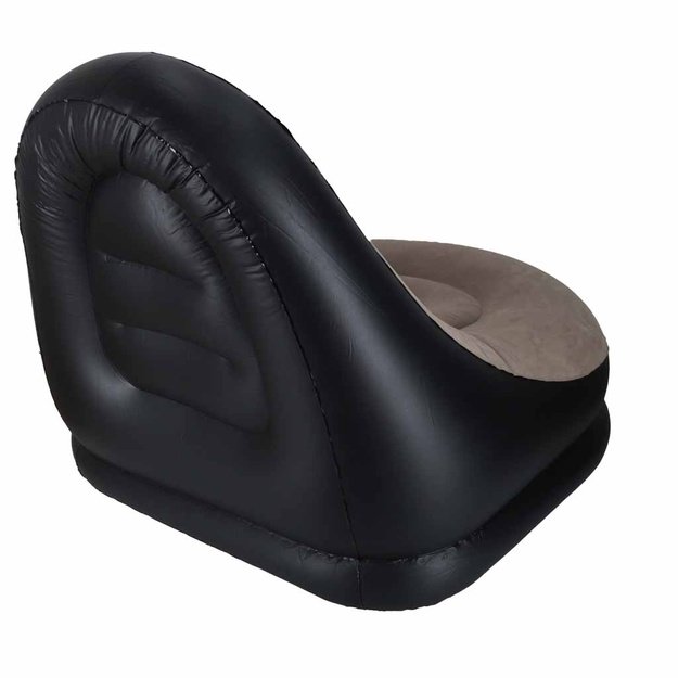 Fotel z podn&oacute;żkiem wypoczynkowy dmuchany sofa pufa pompka zestaw 2w1