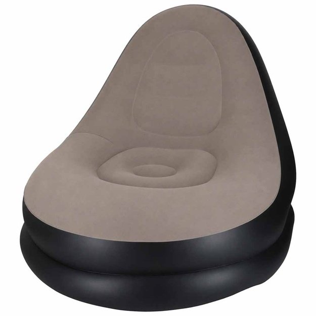Fotel z podn&oacute;żkiem wypoczynkowy dmuchany sofa pufa pompka zestaw 2w1