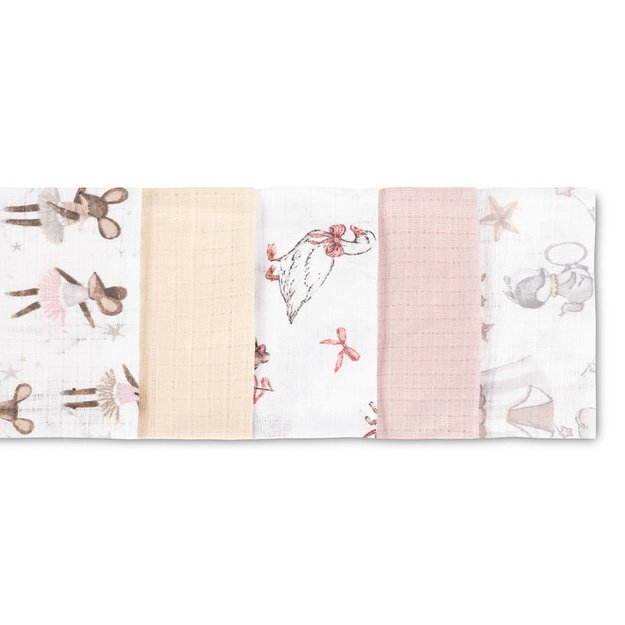 TETRA DIAPER 70X80 5-PACK MOUSE PINK