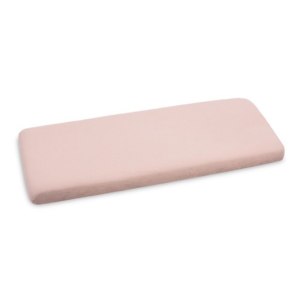 BEDSHEET CRUSHED MUSLIN 120X60 PINK
