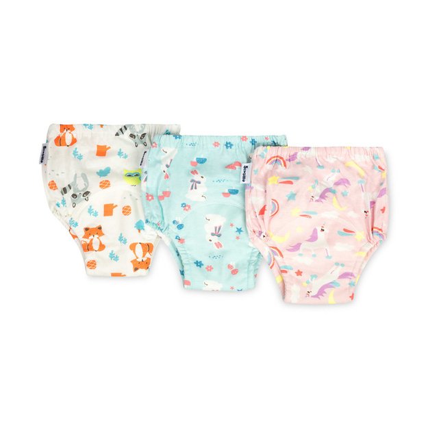 TRAINING PANTIES SNUGGI 3-PACK UNICORN & BUNNY