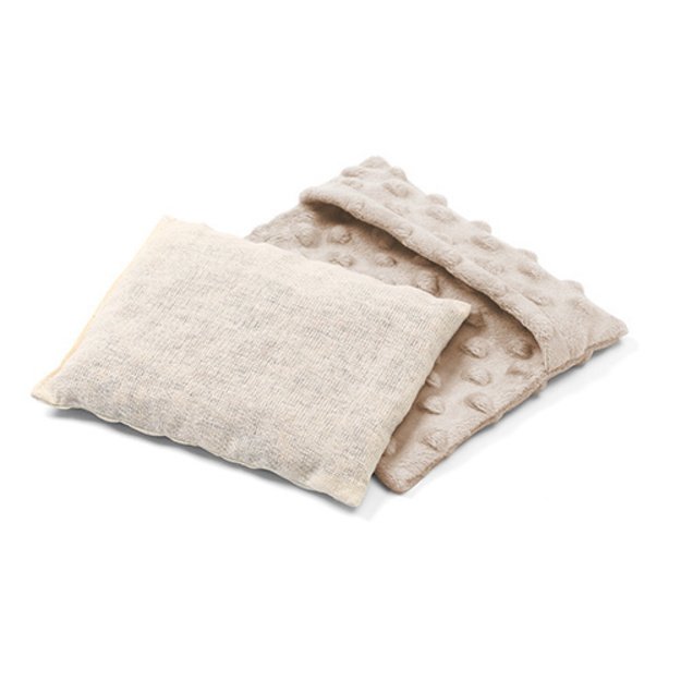 796/05 HOT WATER BOTTLE WITH CHERRY SEEDS BEIGE